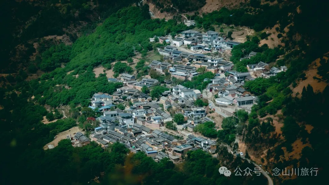 大理巍山五印乡白乃村:绿树掩映,红花点缀,小鸡足山脚下的村庄 - 第1张