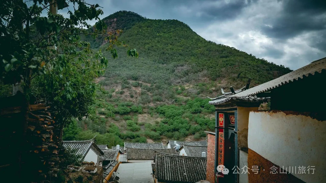 大理巍山五印乡白乃村:绿树掩映,红花点缀,小鸡足山脚下的村庄 - 第12张