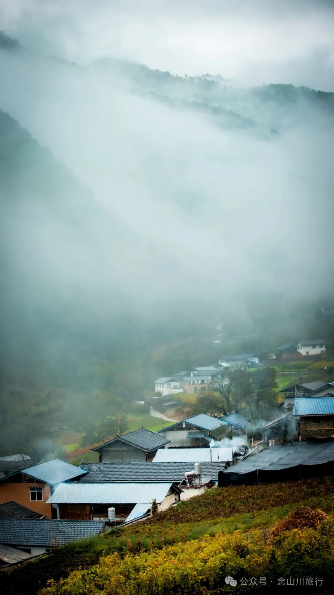 巴珠村深秋的雨里，有别样的江南水墨印象 - 第17张
