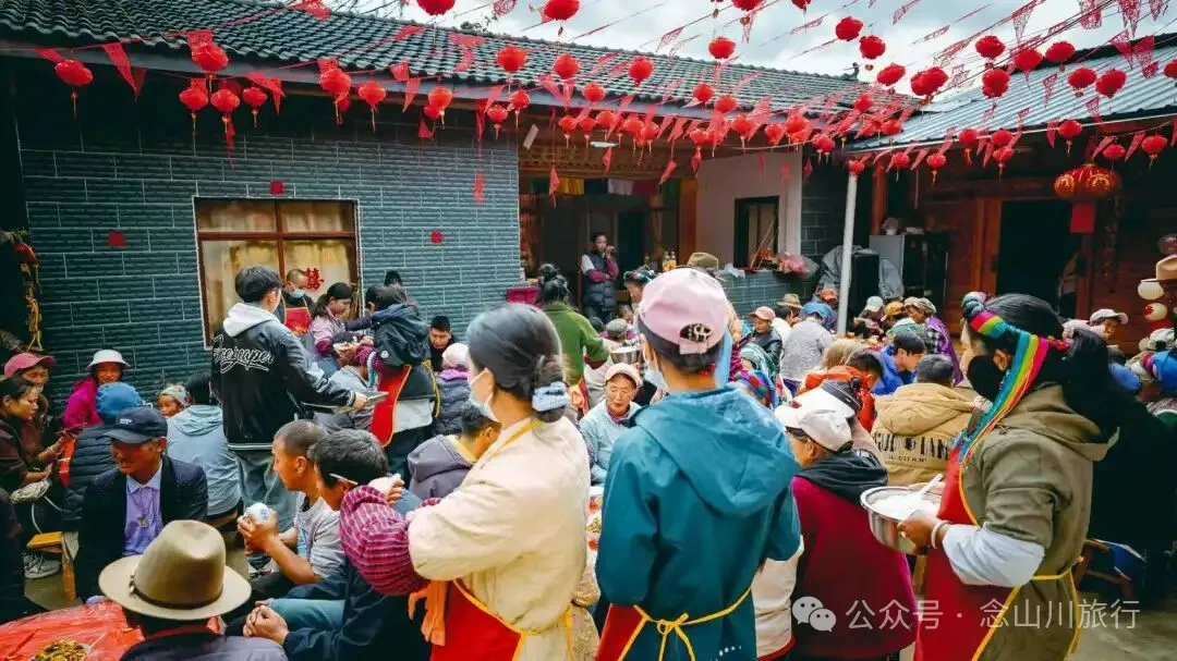 迪庆维西巴珠村石家本一场独特的藏族婚礼(人物服饰与宴席篇) - 第20张