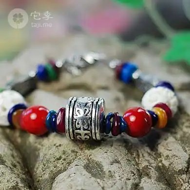 民族风它季西藏族圣经文藏饰手链转经筒辟邪祈福个性多元素